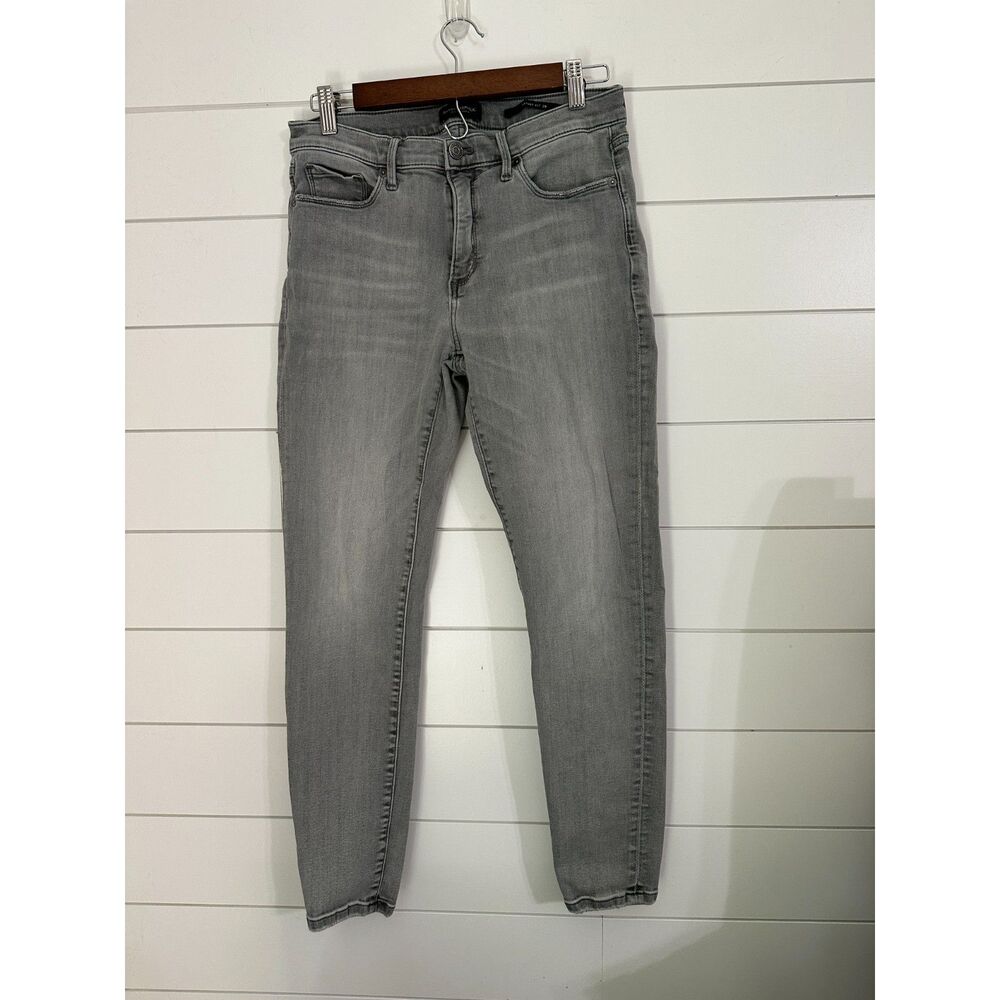 Banana Republic Premium Denim Skinny Fit Jeans 29 Gray Acid Washed Womens
